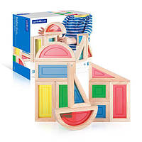 Кубики Guidecraft Block Play Велика веселка, 14 см, 10 шт. (G3015) G301-VO