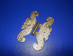 Петля декоративний метелик 7 см золото