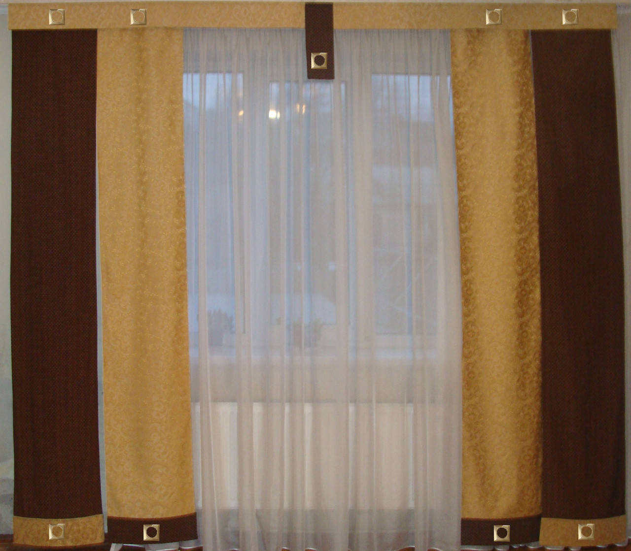 Комплект панельних коричневих і пісочних, фото 1