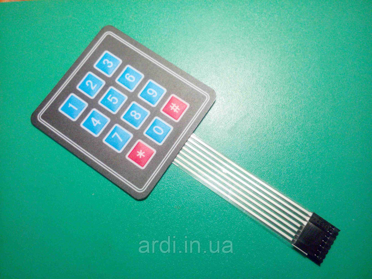 Клавіатура мембранна, 3х4 матриця, Arduino