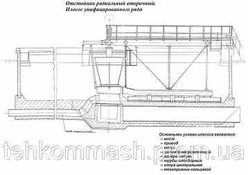 Мулосос діаметром 18 метрів М744 для вторинних радіальних відстійників, фото 3
