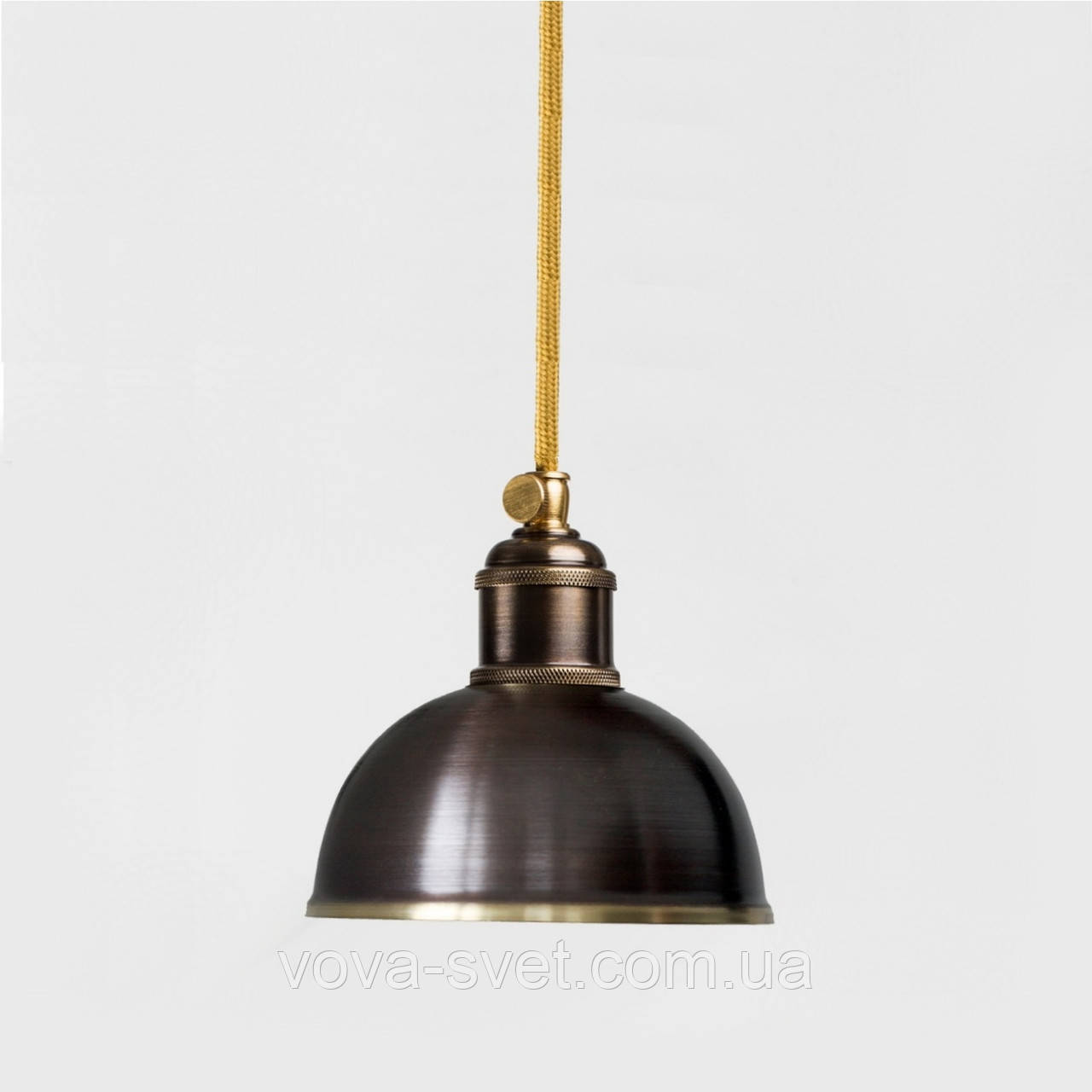 Світильник підвісний купол Loft Steampunk [Small ] Dark Patina 