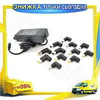 KU Універсальний блок живлення Universal Fit 90W пластиковий адаптер для ноутбука та планшета зарядний Uni2L_K