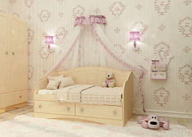 Дитячий диван - ліжко "Kiddy 2" ТМ Вальтер-З Ваніль - Венге світлий D-1.07. K1 90х190