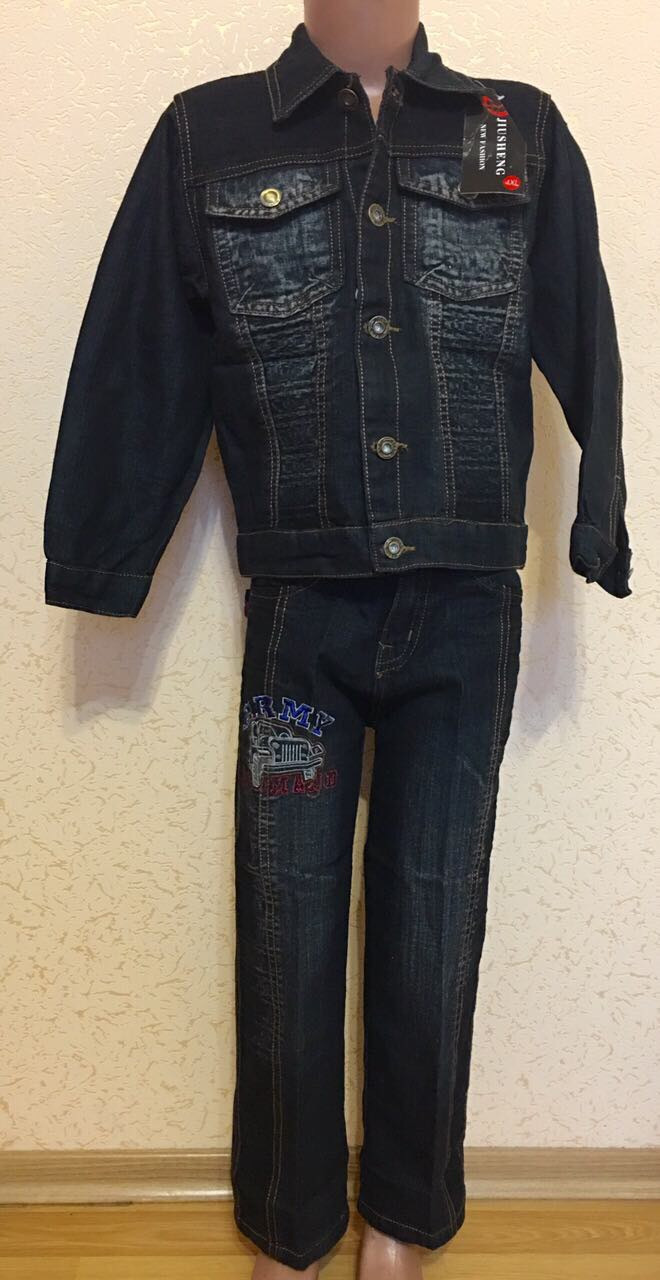 Джинсовий костюм дитячий, фото 1