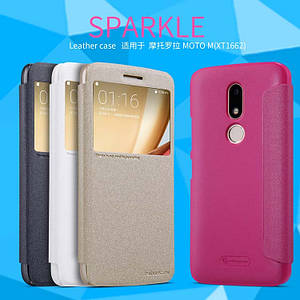 Шкіряний чохол Nillkin Sparkle для MOTO M (XT1662) (4 кольори)
