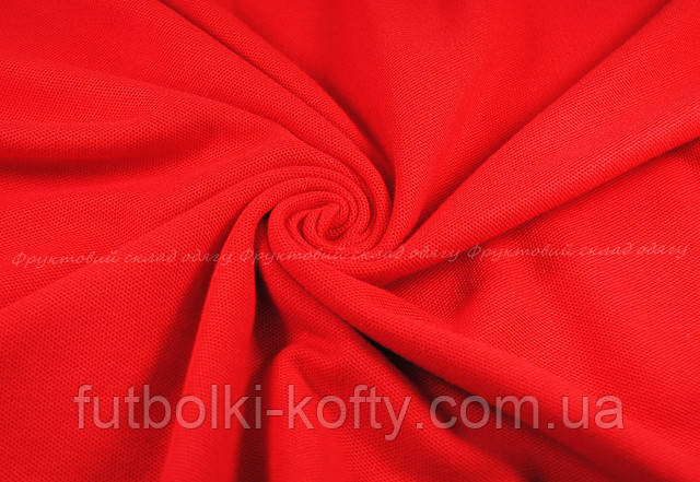 Комбинированное мужское поло - Красный/Белый