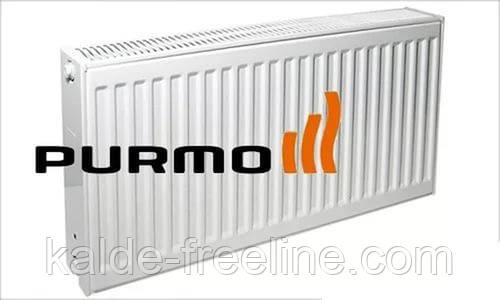 Сталевий радіатор PURMO Ventil Compact {нижнє підключення} 33 тип 500 х 500