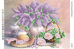Схема для вишивки бісером Натюрморт із бузком