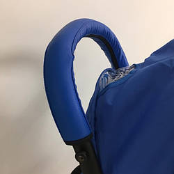 Чохол на ручку та бампер дитячої коляски (синій)