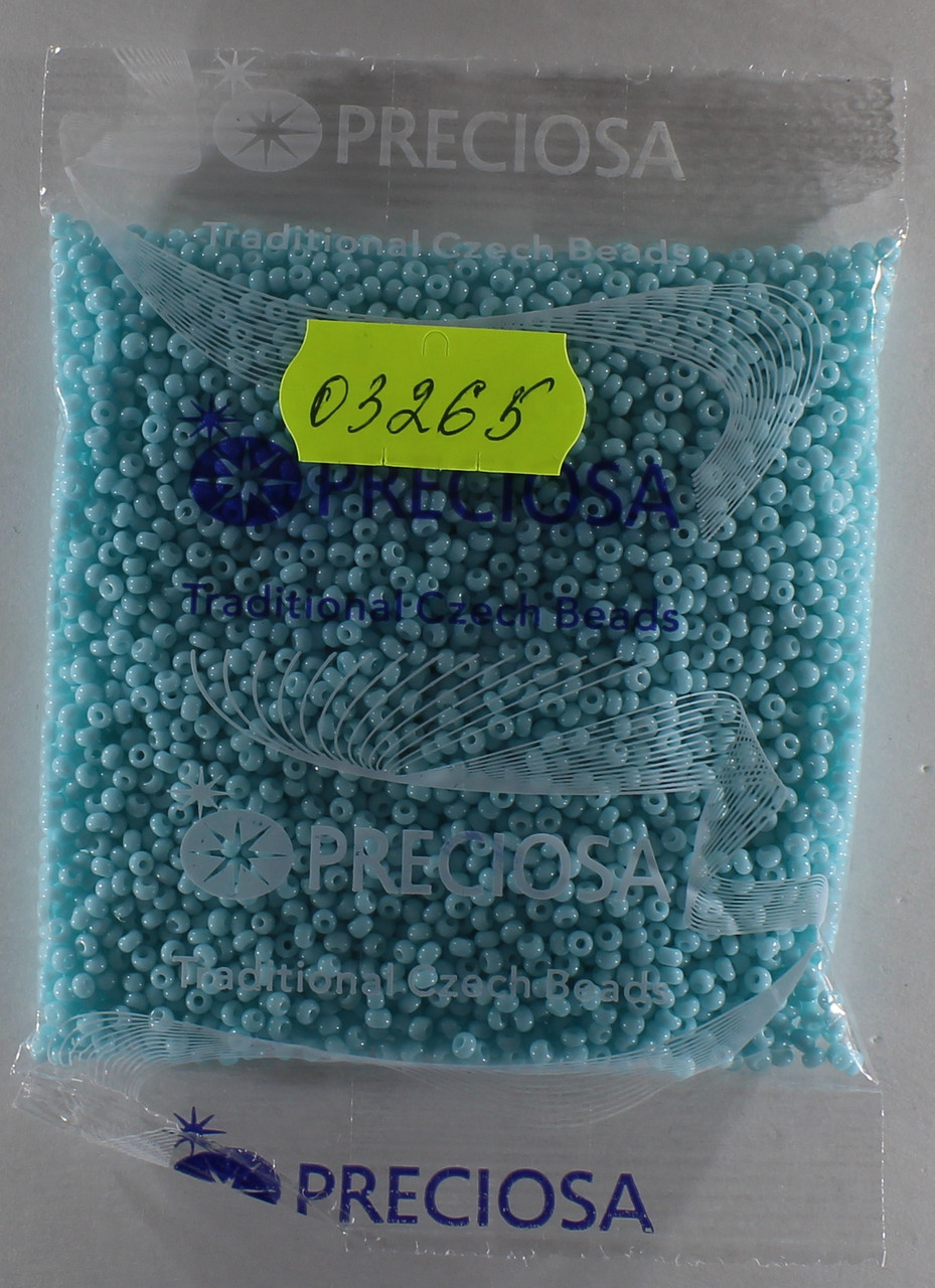 Бісер 10/0, No03265 блакитний непрозорий, натуральний (пач.50 грамів)