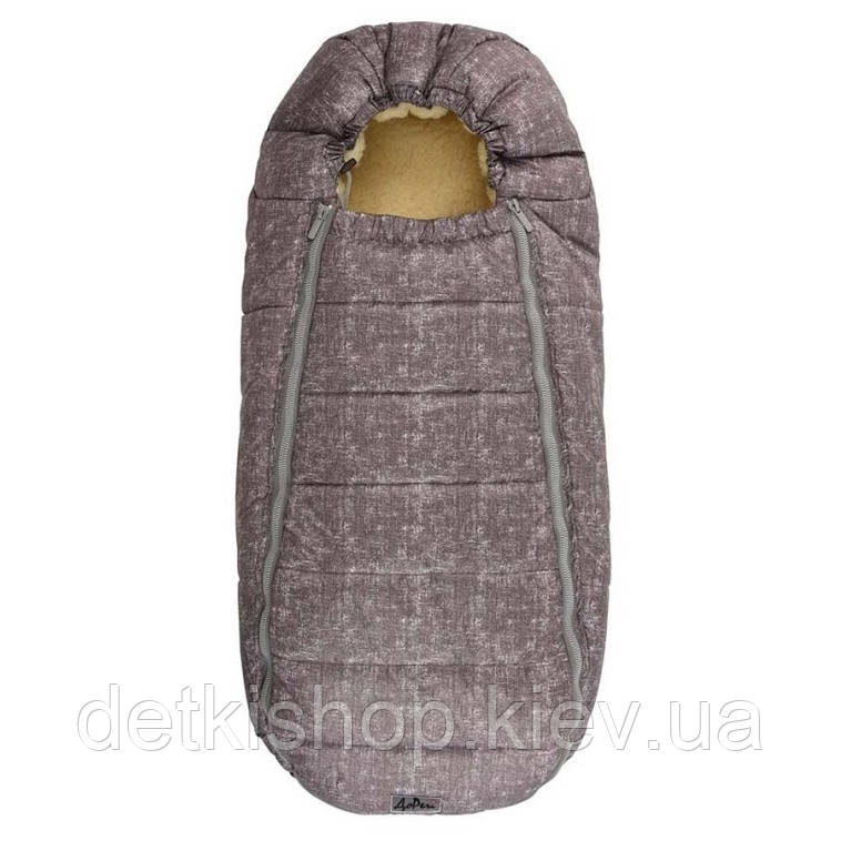 Конверт-кокон на овчине Baby XS ДоРечі (меланж), фото 1