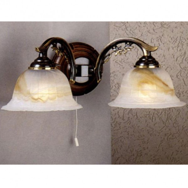 Бра RECCAGNI ANGELO A 2701/2 solid brass/wood