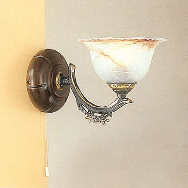 Бра RECCAGNI ANGELO A 2801/1 solid brass/wood