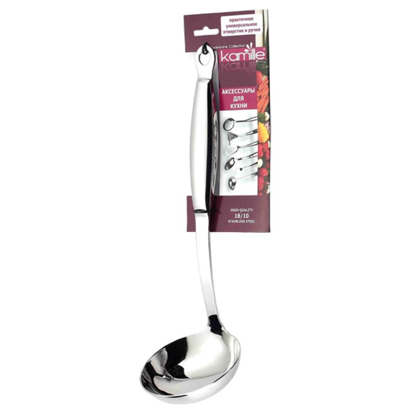Ополоник Kamille h31 см неіржавка сталь (5020 K), фото 1