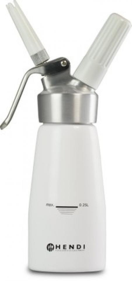Сифон для вершків Hendi Kitchen Line білий 1 л d9,5 см h32 см алюміній (588376)