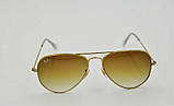 Чоловічі сонцезахисні окуляри RAY BAN aviator 3026 gradient LUX, фото 3