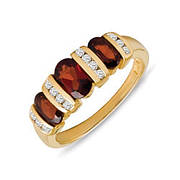 Кільця з Гранатом