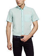 Мужская рубашка LC Waikiki с коротким рукавом светло-зеленого цвета
