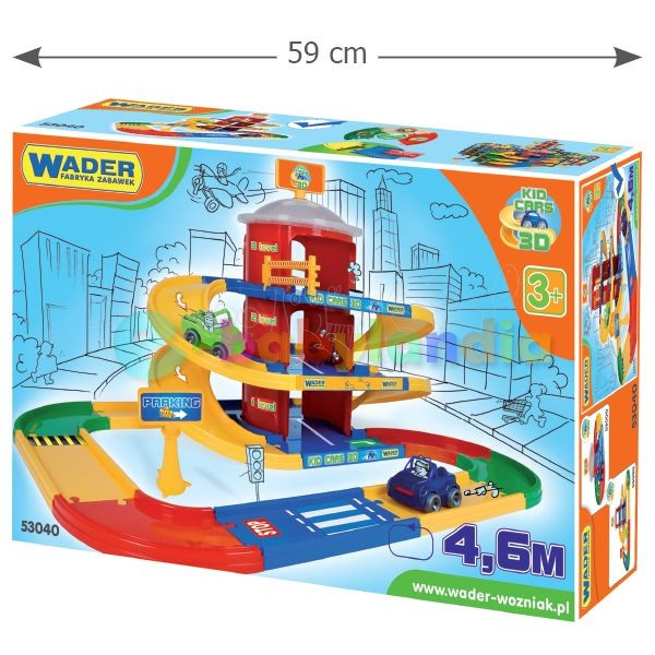 Ігровий набір Wader Kid Cars Паркінг 3 поверхи з дорогою 4.6 м (53040), фото 1