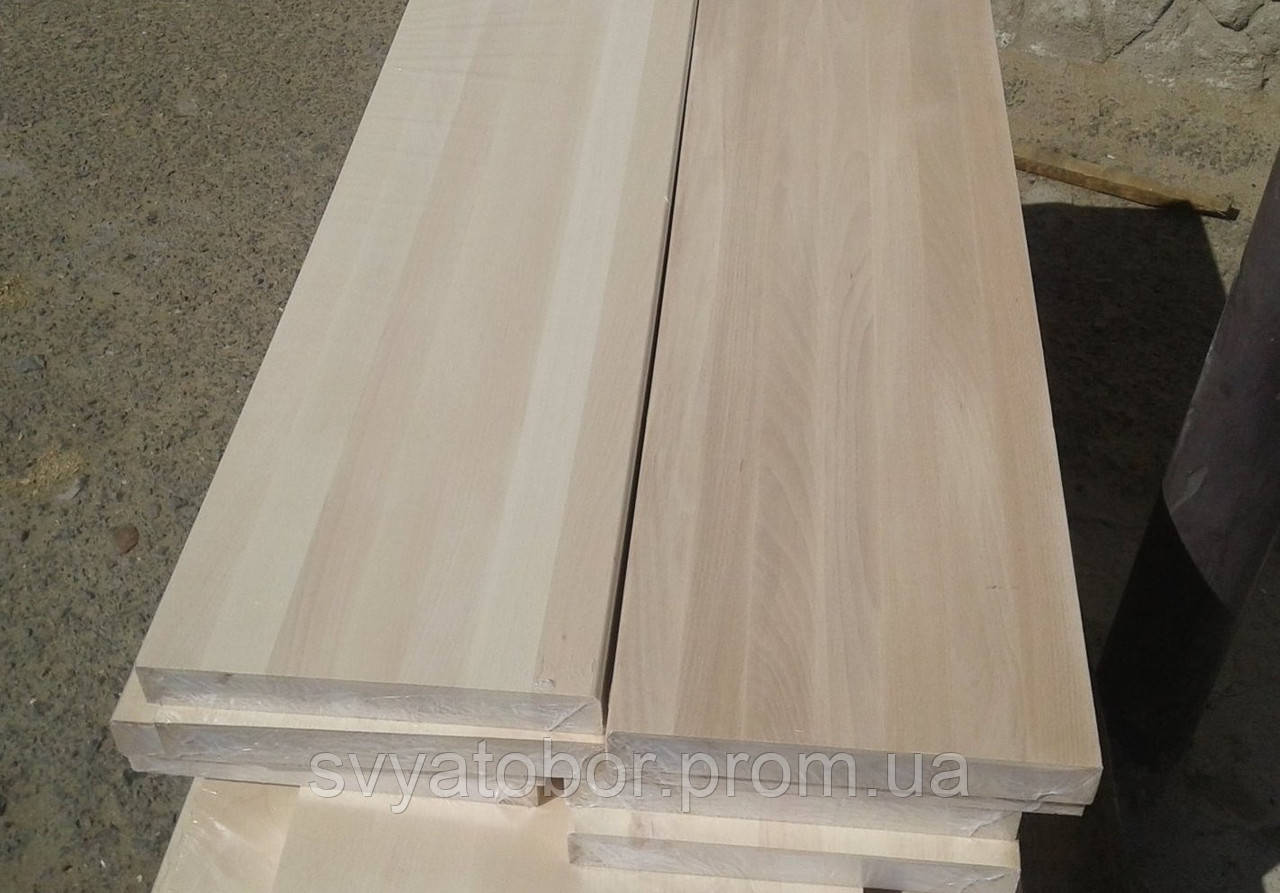 Сходинка Бук 1300х300х40 цільноламельна однотонна, фото 1