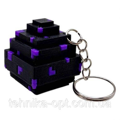 3D Брелоки MINECRAFT/МАЙНКРАФТ DRAGON EGG/ЯЙЦЕ ДРАКОНА KEYCHAIN, 3D друк, фото 1