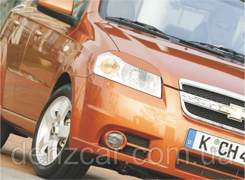 Вії на фари  Chevrolet Aveo III (2006-) (Spirit №1) - Накладки на фари Шевроле Авео 3