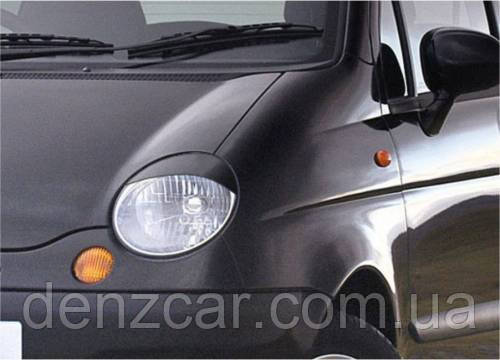 Вії на фари  Daewoo Matiz (1998-) - Накладки на фари Део Матіз