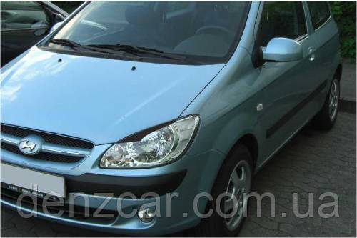 Вії на фари  Hyundai Getz (2005-2010) (Spirit №1) - Накладки на фари Хюндай Гетс