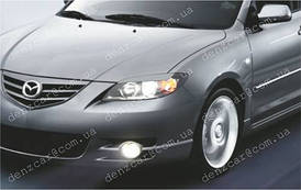 Вії на фари  Mazda 3 sed (2003-2008) - Накладки на фари Мазда 3 седан