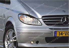 Вії на фари  Mercedes-Benz Vito (2004-2010)(Spirit №2) - Накладки на фари Мерседес-Бенц Віто 639