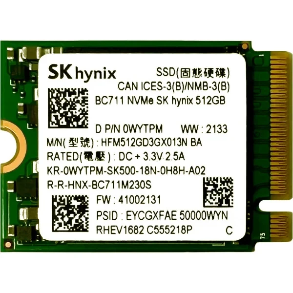 Внутрішній SSD диск SK hynix BC711 (HFM512GD3GX013N) OEM 512GB, фото 1