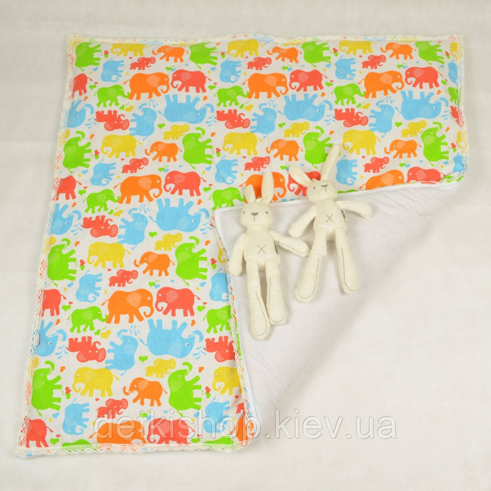 Конверт-одеяло на выписку «Вернисаж » Omali (слоники) - фото 3 - id-p513059764