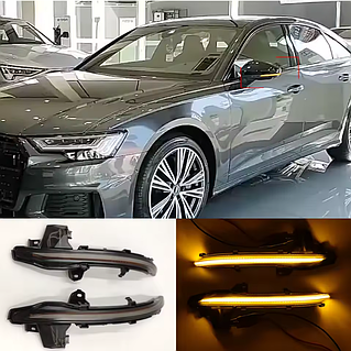 Audi A6, A7, A8, S8 2018-2023. Светодиодные динамические, LED поворотники