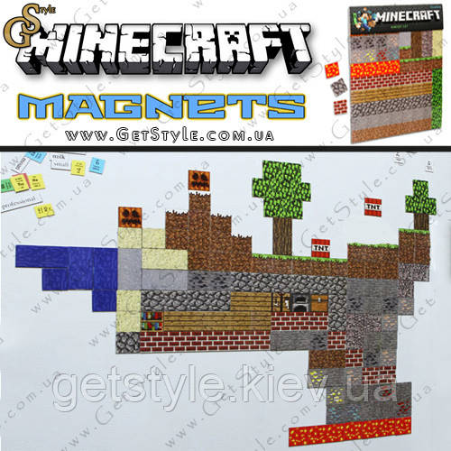 Магніти Minecraft - "Magnets Set" - 160 шт