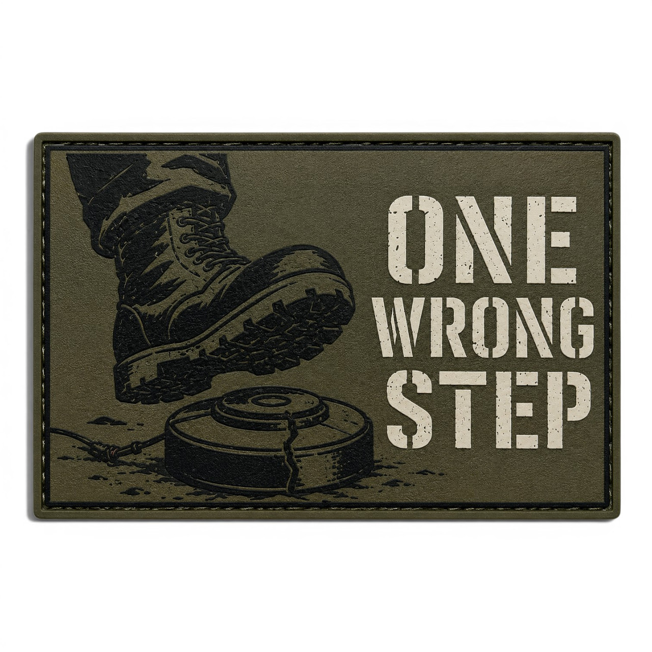Патч / шеврон One wrong step