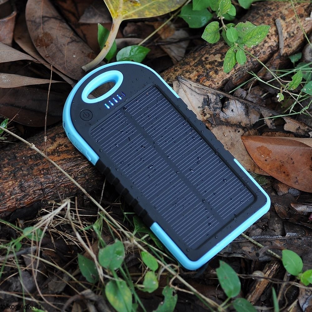 Сонячна батарея UKC Power bank solar,павер банк,зовнішній акумулятор 20700 mAh