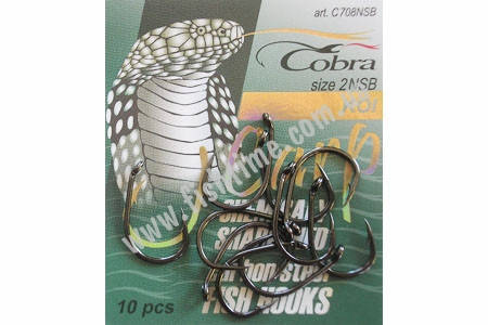 Купить Крючки карповые Cobra FEEDER CARP CHINU 10 pcs. 4, цена 40 ...