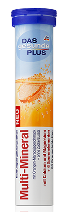 Вітаміни розчинні в таблетках DM Das Gesunde Plus Multi-Mineral 82г., фото 1