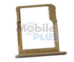 Тримач SD-карти або Sim2 (holder) Samsung A3, A300, A5, A500, A7, A700 Gold