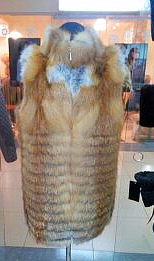 Жіноча жилетка з лисиці великого розміру