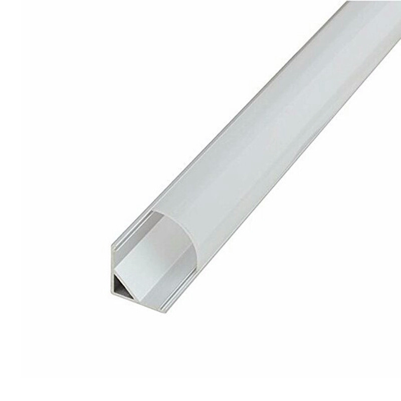 Алюминиевый угловой профиль для светодиодной ленты YF106 (2м) с рассеивателем, анодированный - фото 1 - id-p466614580