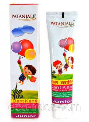 Дитяча зубна паста Дант Канті Патанджалі, Patanjali Дант Kanti Junior Dental Cream 100 мл