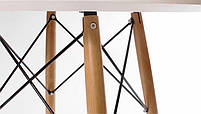 Столик дитячий Тауер Вуд білий, дизайн Charles Eames DSW Kids table діаметр 60 см висота 55 см, фото 6