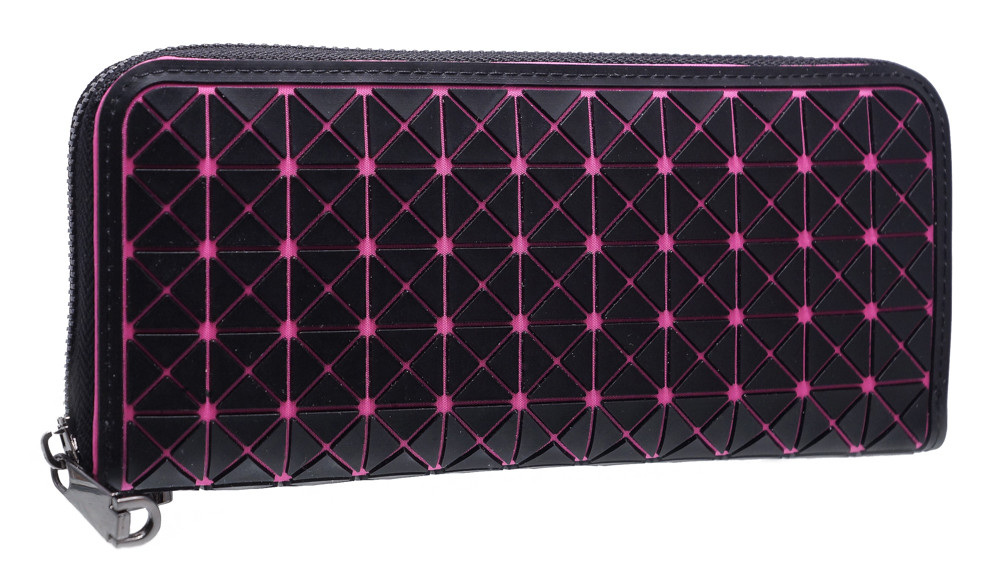 Стильний жіночий гаманець A867 black/pink