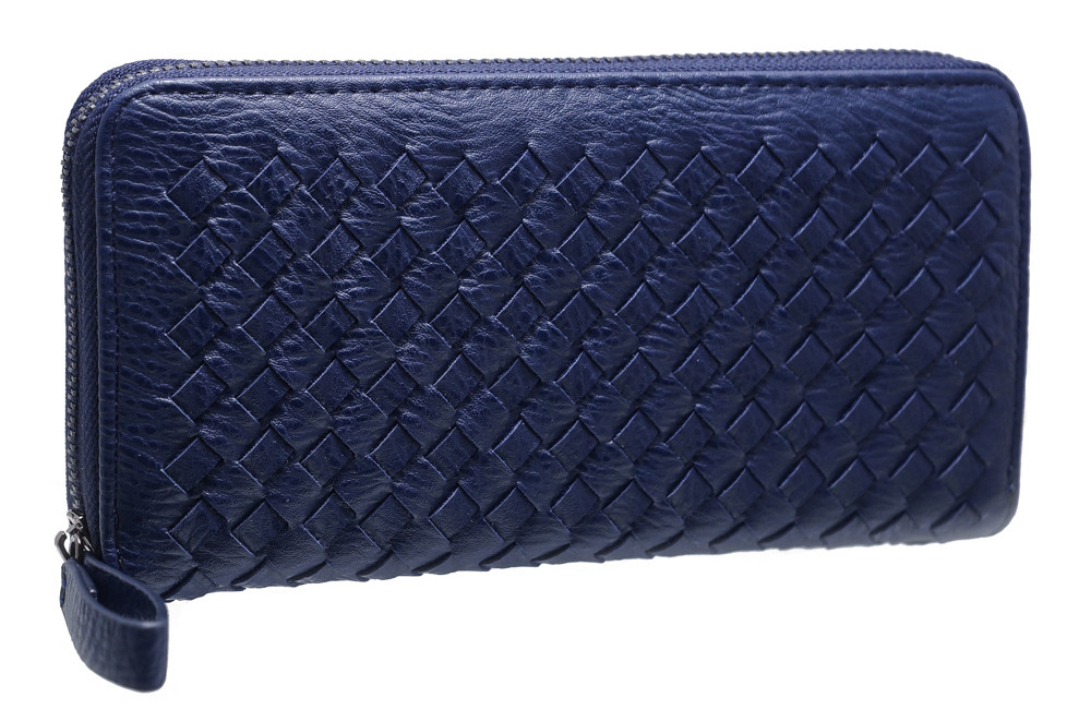 Стильний жіночий Гаманець "Плетенка" A783 blue