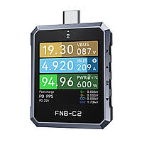 Высокоточный USB-C тестер FNIRSI FNB-C2 с анализом протоколов быстрой зарядки и E-Marker кабелей Код/Артикул 126196
