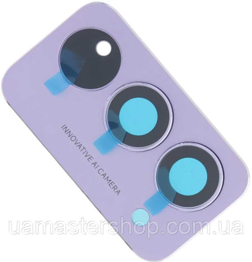 Скло камери Xiaomi Redmi 15 4G з рамкою фіолетового кольору Sandy Purple, фото 1