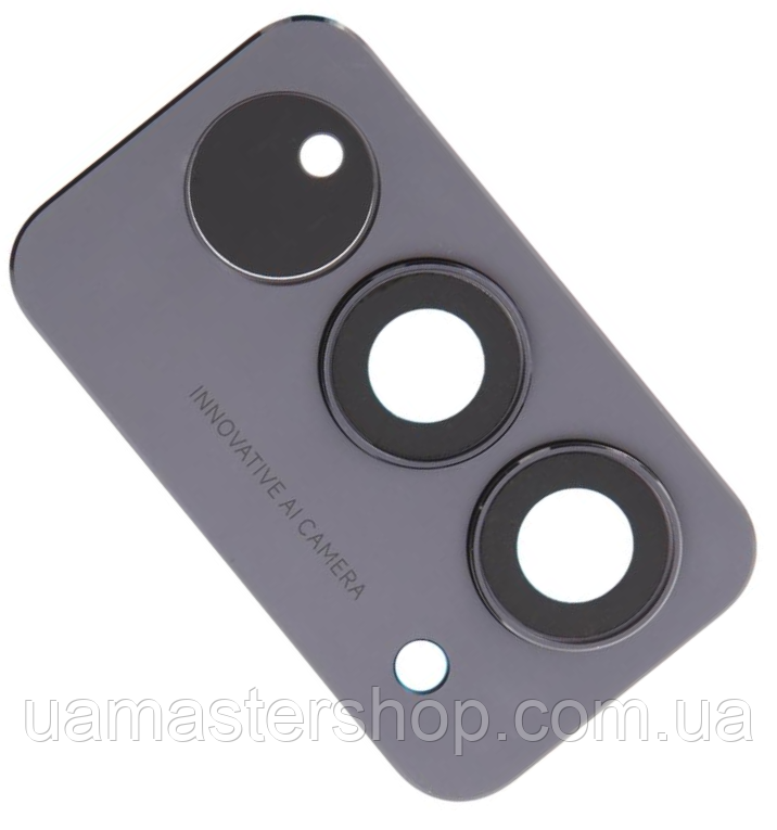 Скло камери Xiaomi Redmi 15 4G з рамкою чорного кольору Midnight Black, фото 1