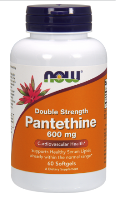 Пантетин Now Foods Pantethine 600 mg 60 Softgels, фото 1